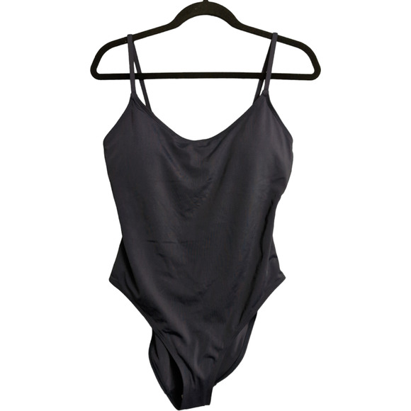 Andie Amalfi One Piece Navy Blue Scoop Neck Adjustable Straps Swim Size L New - Picture 2 of 10